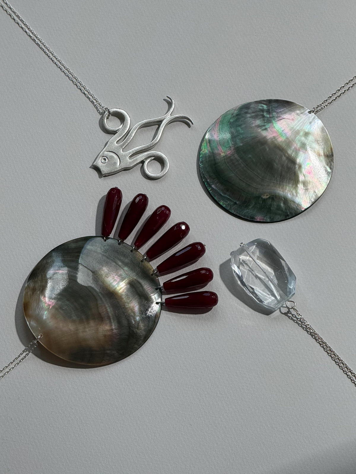 Swirl Fish Pendant Necklace