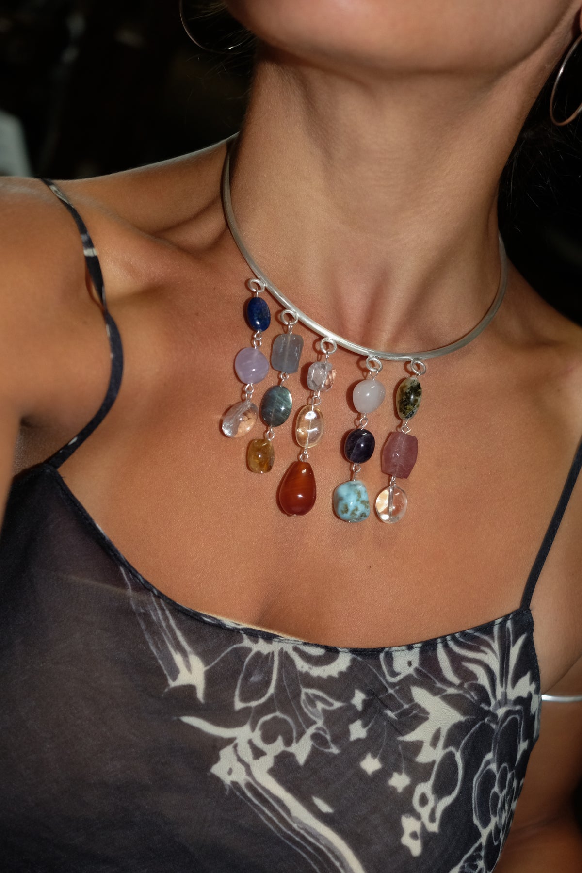 Gemstone Collar Necklace