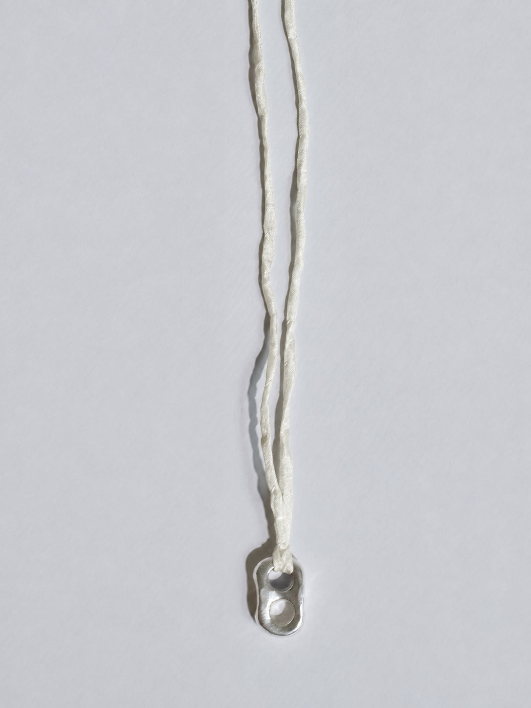 Puffy Mariner Pendant Silk Cord Necklace