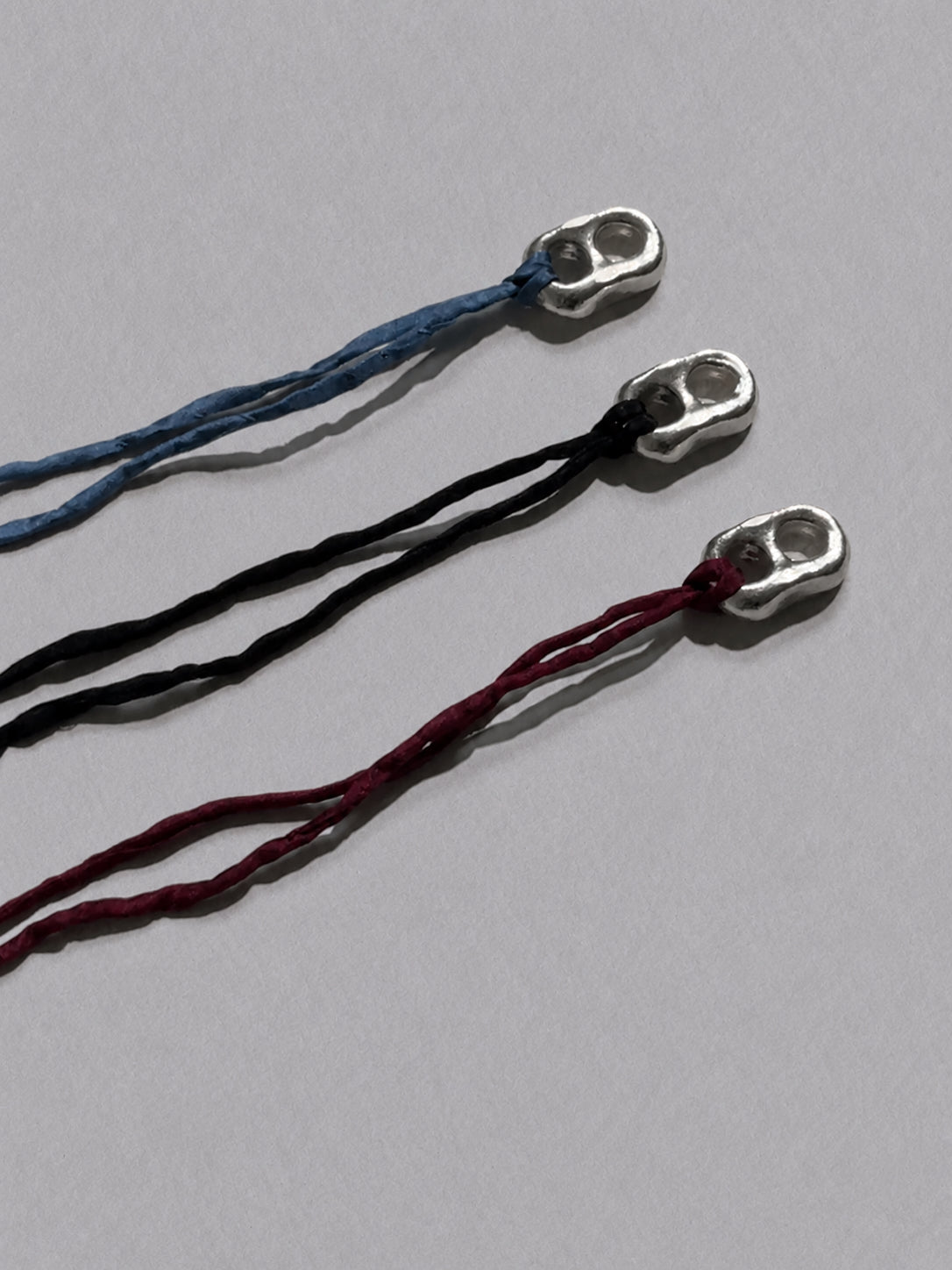 Puffy Mariner Pendant Silk Cord Necklace