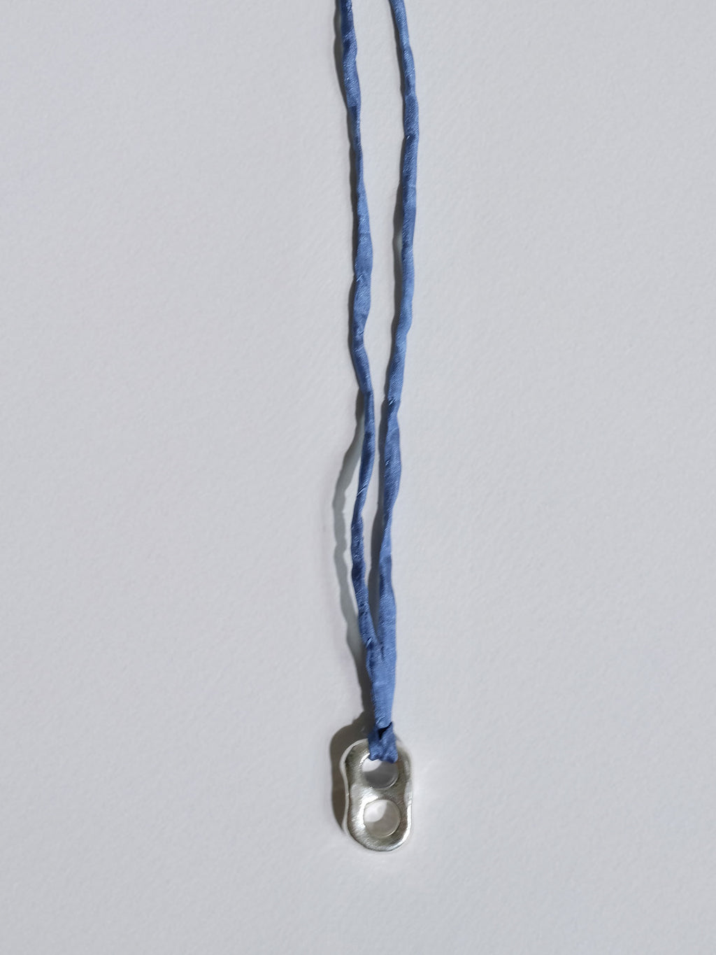 Puffy Mariner Pendant Silk Cord Necklace