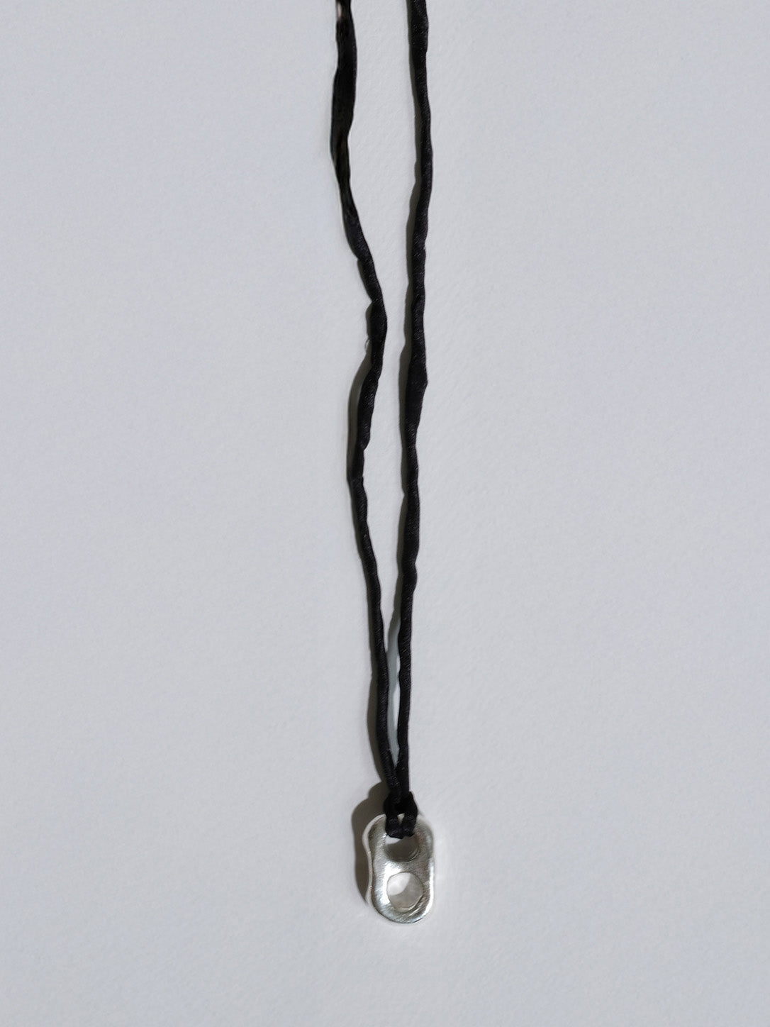 Puffy Mariner Pendant Silk Cord Necklace