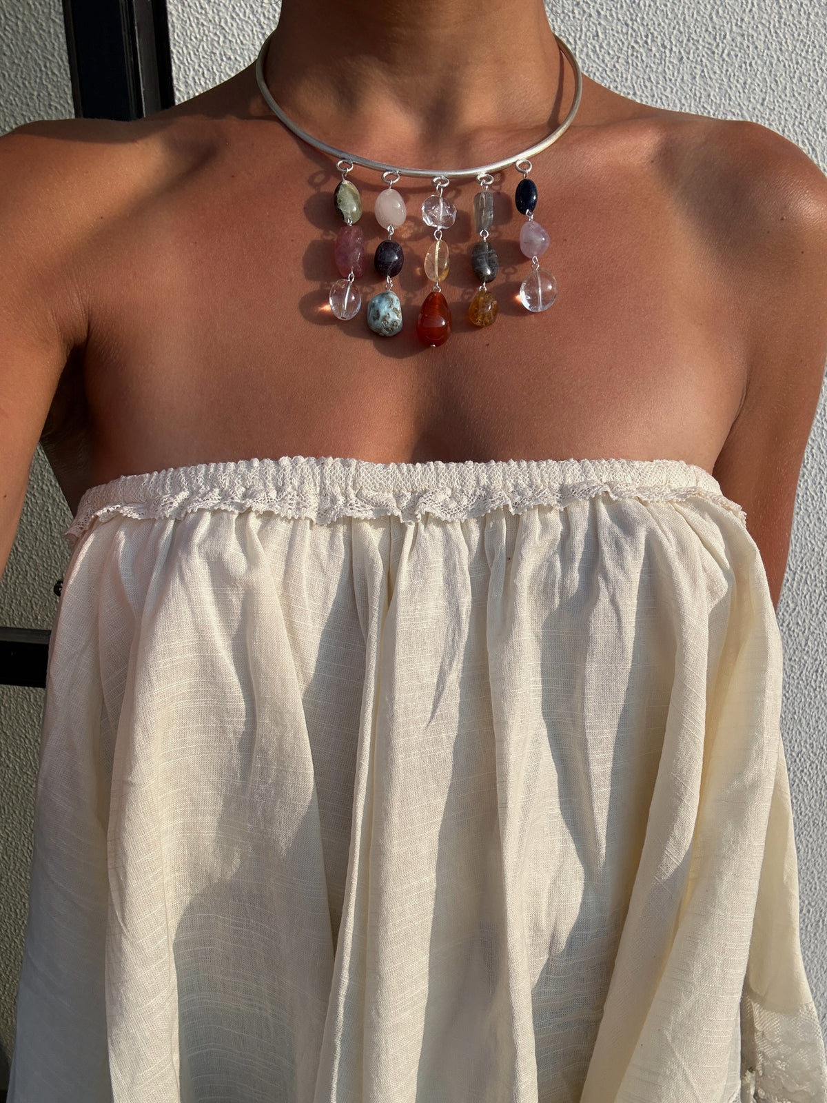 Gemstone Collar Necklace