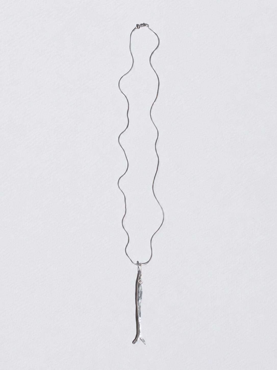 Sardine Pendant Snake Chain Necklace