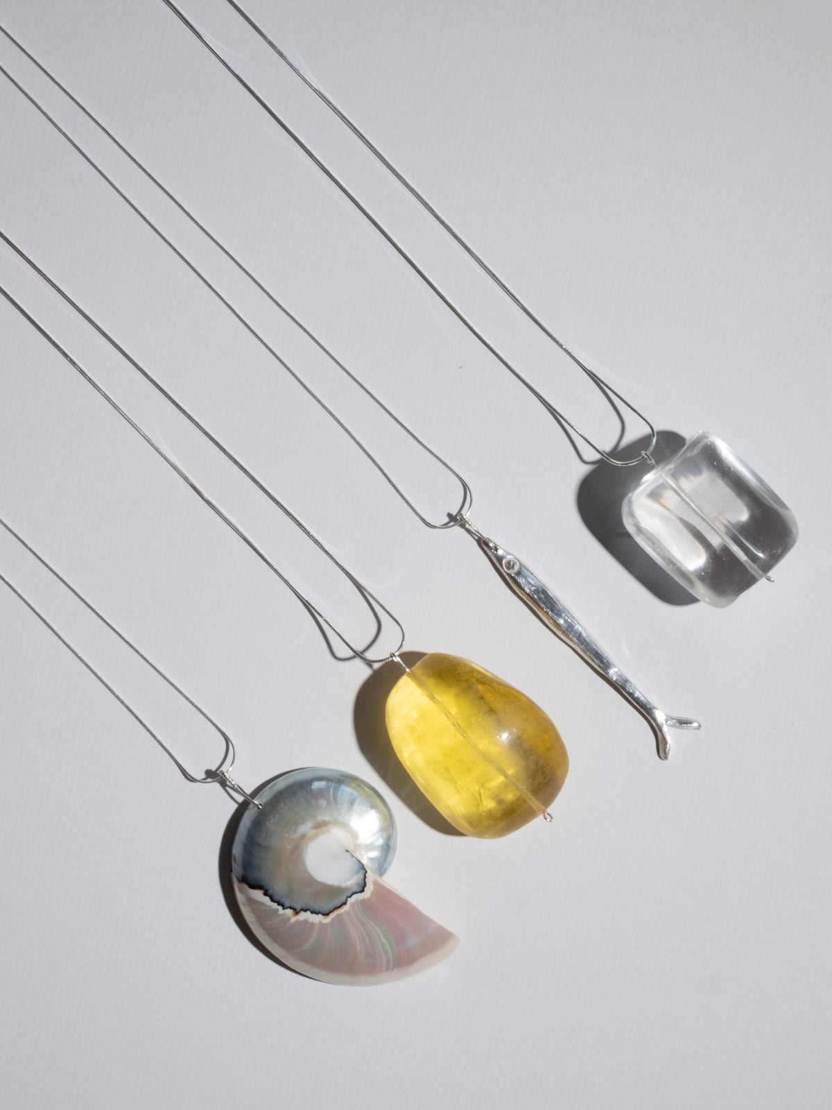 Sardine Pendant Snake Chain Necklace